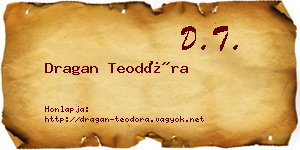 Dragan Teodóra névjegykártya